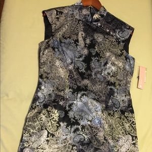 Shiny silver Japanese Dress